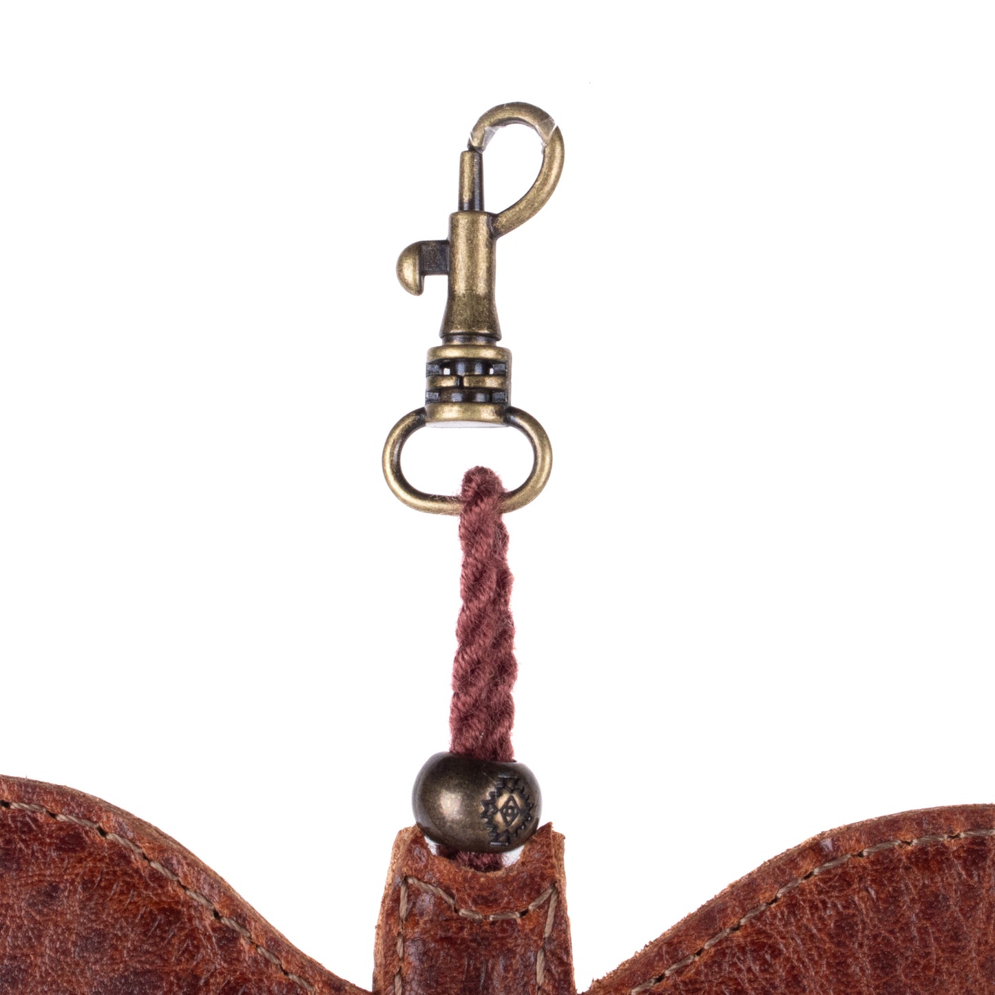 LEATHER BAT CHARM - HONEY