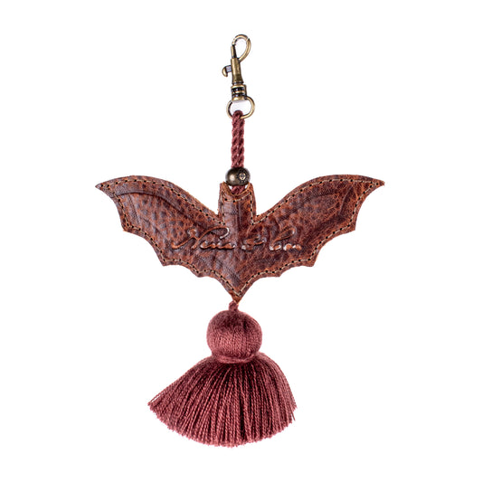 LEATHER BAT CHARM - HONEY