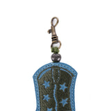 BOOT CHARM - EMBROIDERED LEATHER