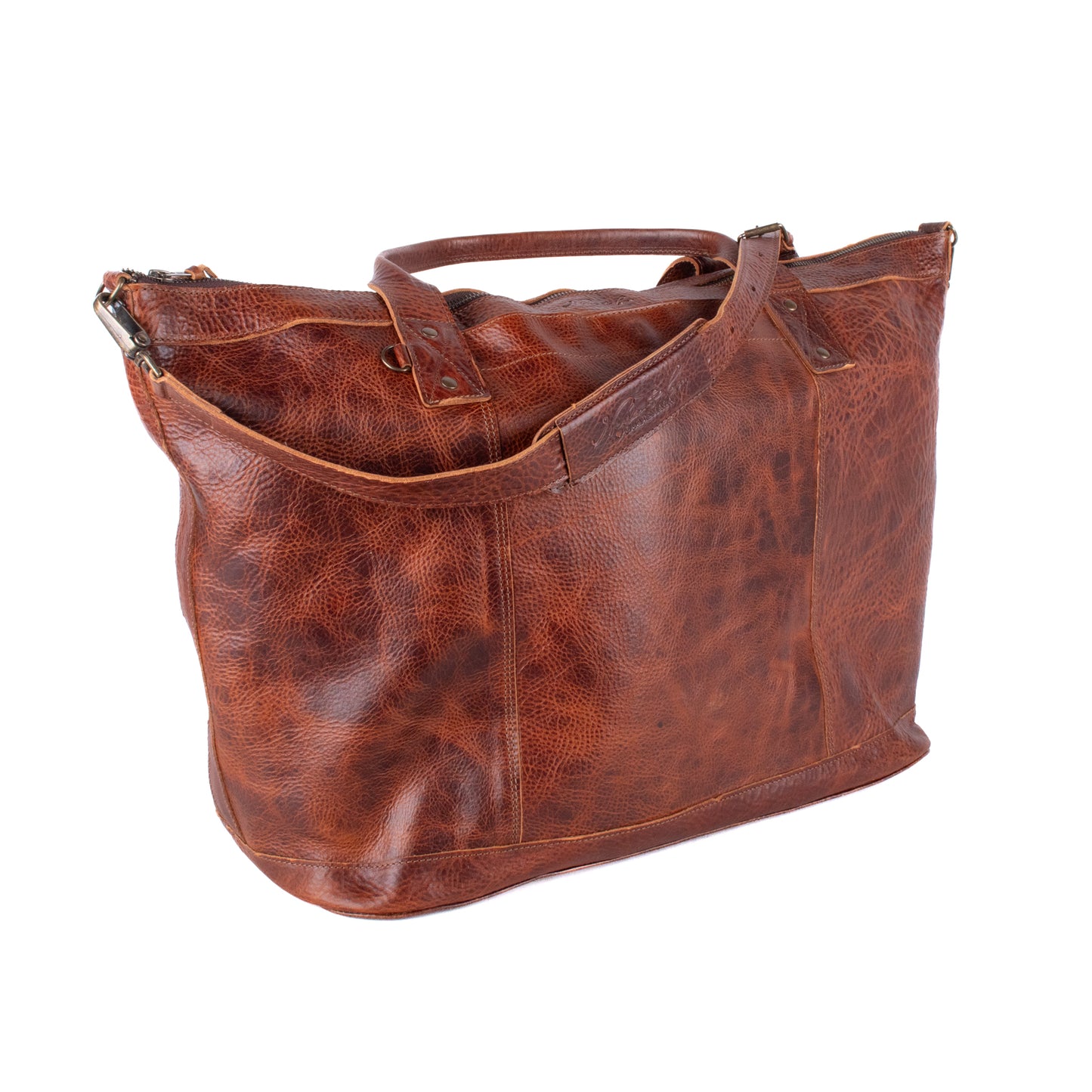 UPDATED PERFECT WEEKENDER - FULL LEATHER - HONEY