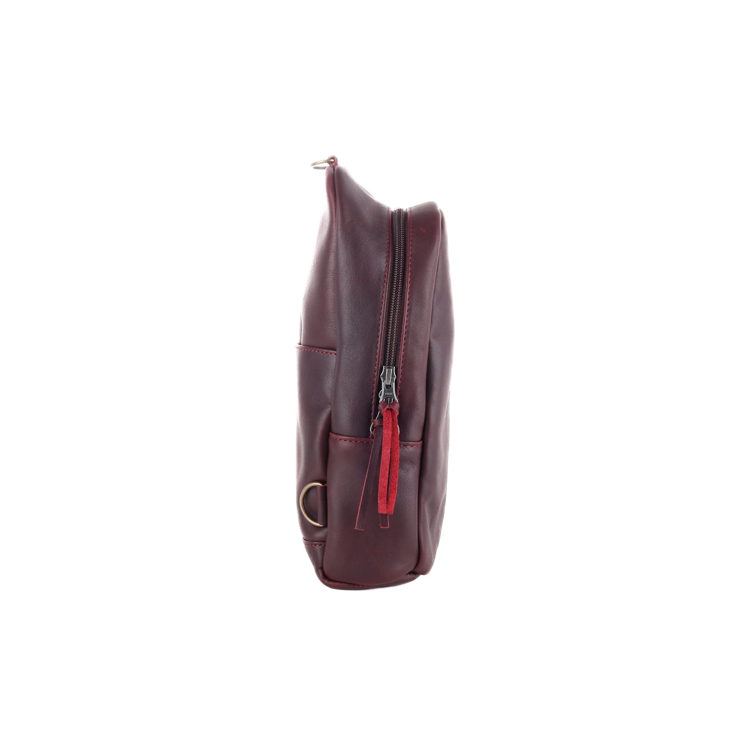 CROSSBODY SLING 2.0 - FULL LEATHER - NEW MOON ICON - VINO TINTO