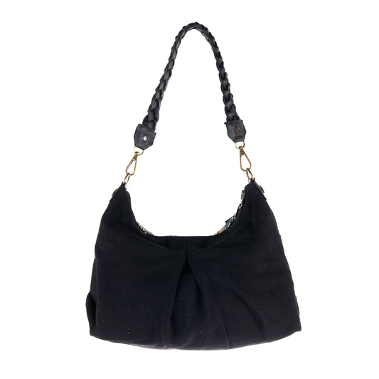 EXPEDITION BAG - SMALL - OOAK HUIPIL - BLACK - NO. 12193