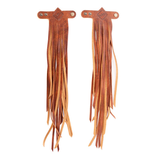 DIAMANTE FRINGE TASSEL - HONEY - SET OF 2