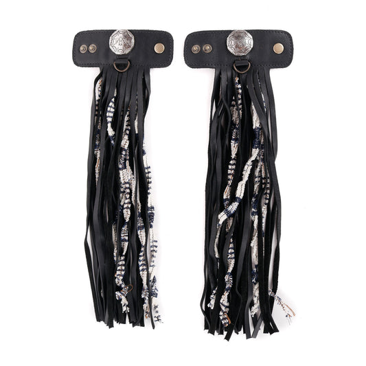 LAYERED TASSEL SET - THUNDERBIRD - BLACK