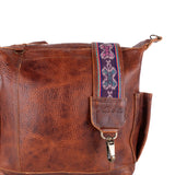 MEDIUM BEATRIZ CONVERTIBLE DAY BAG - FULL LEATHER - HONEY
