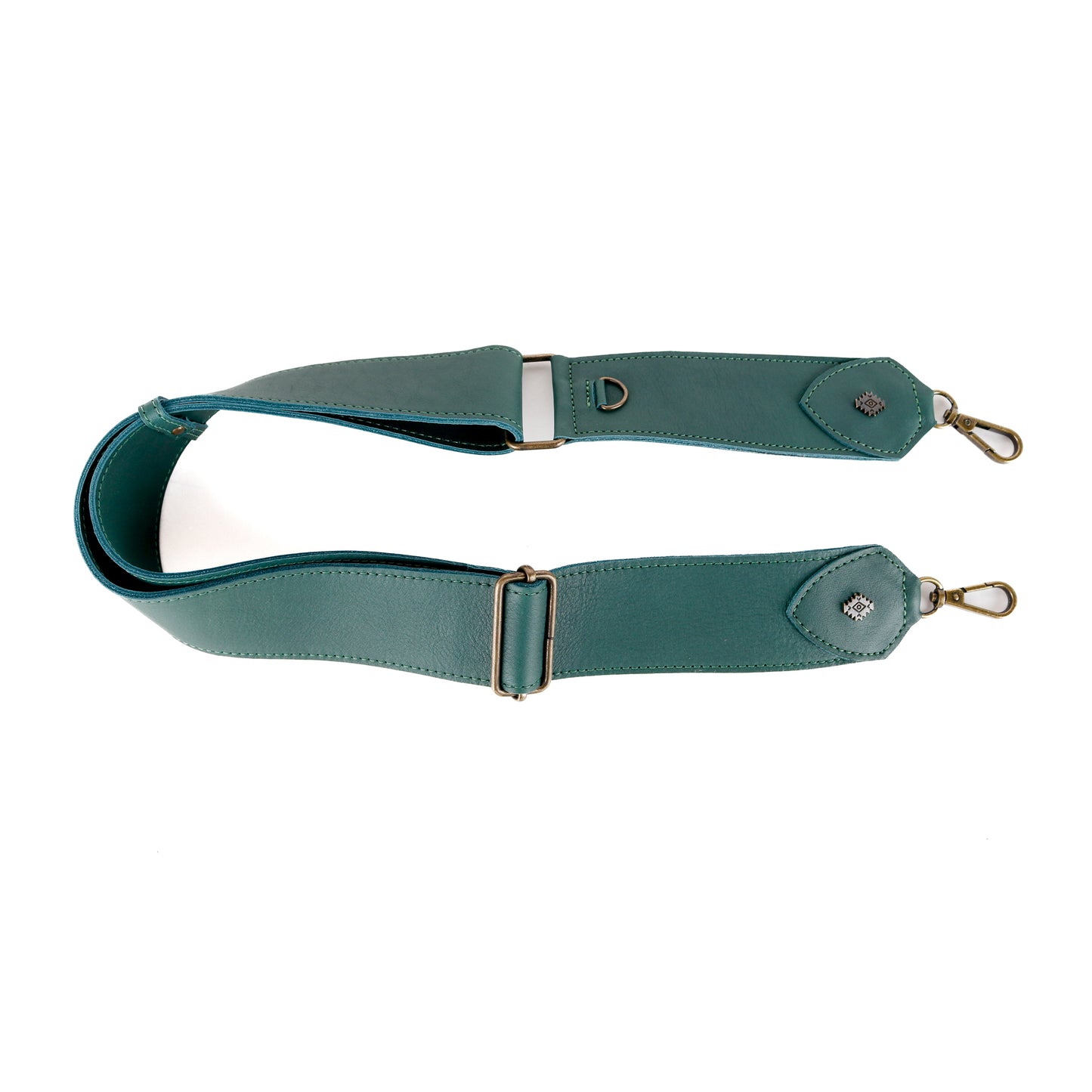 WANDER CROSSBODY BAG + STRAP SET - NENA STUDIO - FULL LEATHER IN GREEN