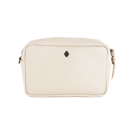 WANDER CROSSBODY BAG + WIDE ADJUSTABLE STRAP SET - FULL LEATHER - BONE