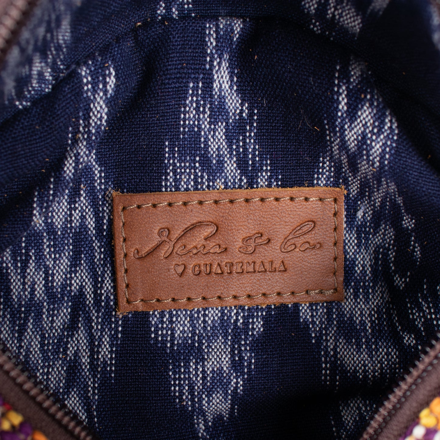 FANCY POUCH - OOAK HUIPIL - CAFE - NO. 17221