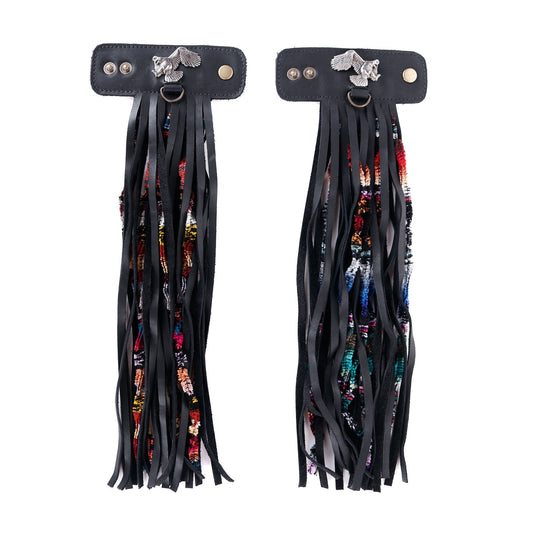 LAYERED TASSEL SET - EAGLE - BLACK
