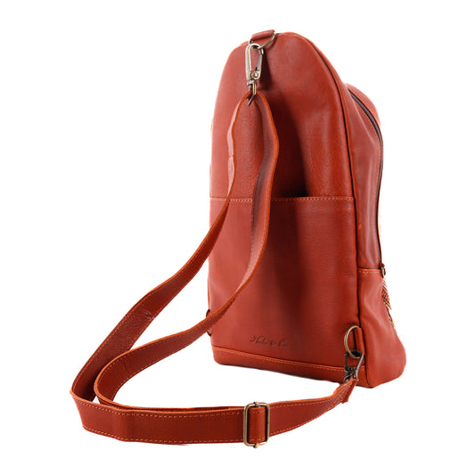 **CLOSEOUT** CROSSBODY SLING 2.0 - LARGE - OOAK HUIPIL - SIENNA - NO. 11677