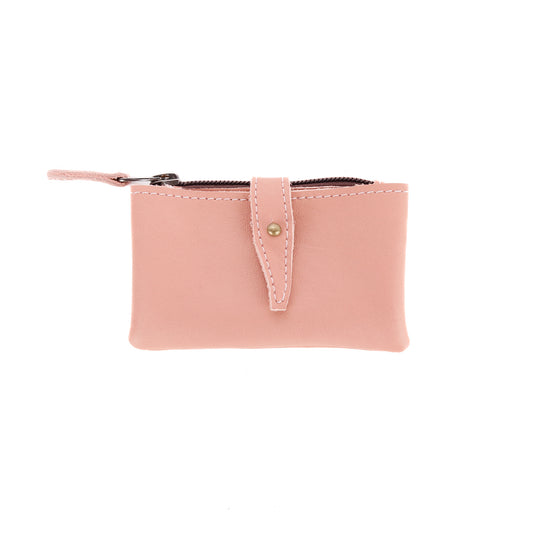DUO POCKET COIN PURSE - BREAST CANCER AWARENESS CAPSULE - ROSE PINK