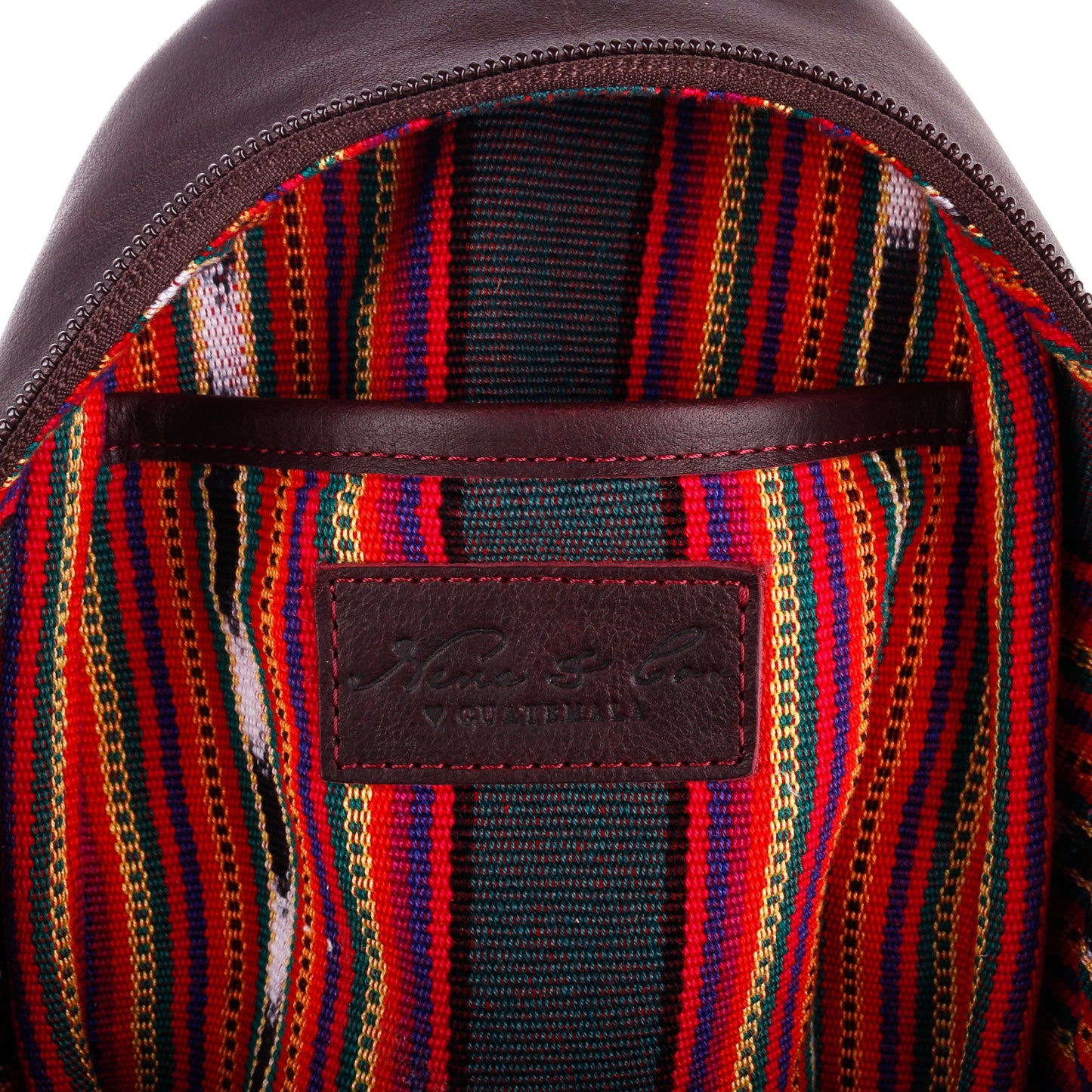 CROSSBODY SLING 2.0 - FULL LEATHER - NEW MOON ICON - VINO TINTO