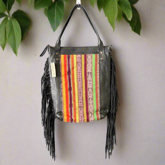 PERFECT FRINGE TOTE - CORTE - BLACK - NO. 24161