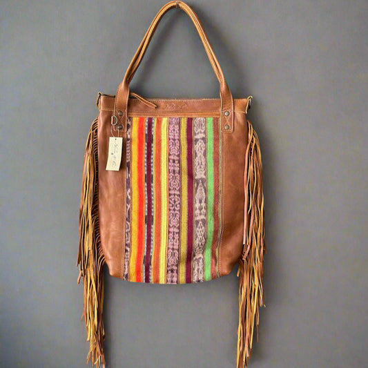 PERFECT FRINGE TOTE - CORTE - CAFE - NO. 24163