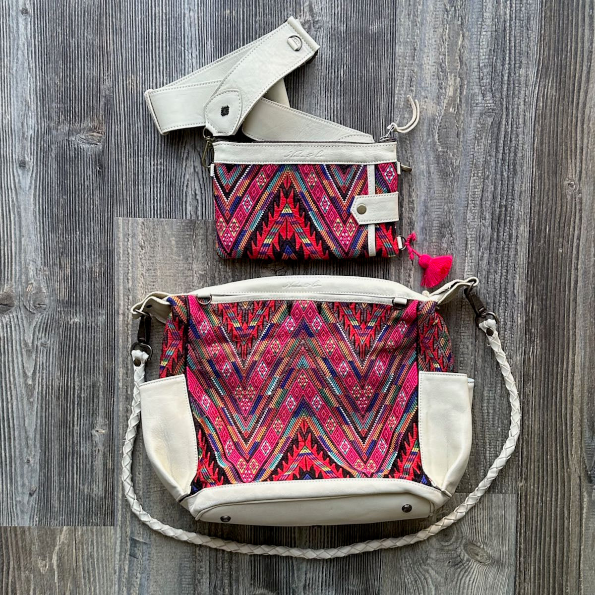 BEATRIZ MCDB + EVERYTHING CLUTCH SET - OOAK HUIPIL - BONE - 24185