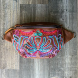 ALI'S STASH - EL DON MANNY - EMBROIDERED LEATHER - CAFE - NO. A-10020