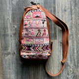 ALI'S STASH - CROSSBODY SLING 2.0 - OOAK - CAFE - NO. A-10108