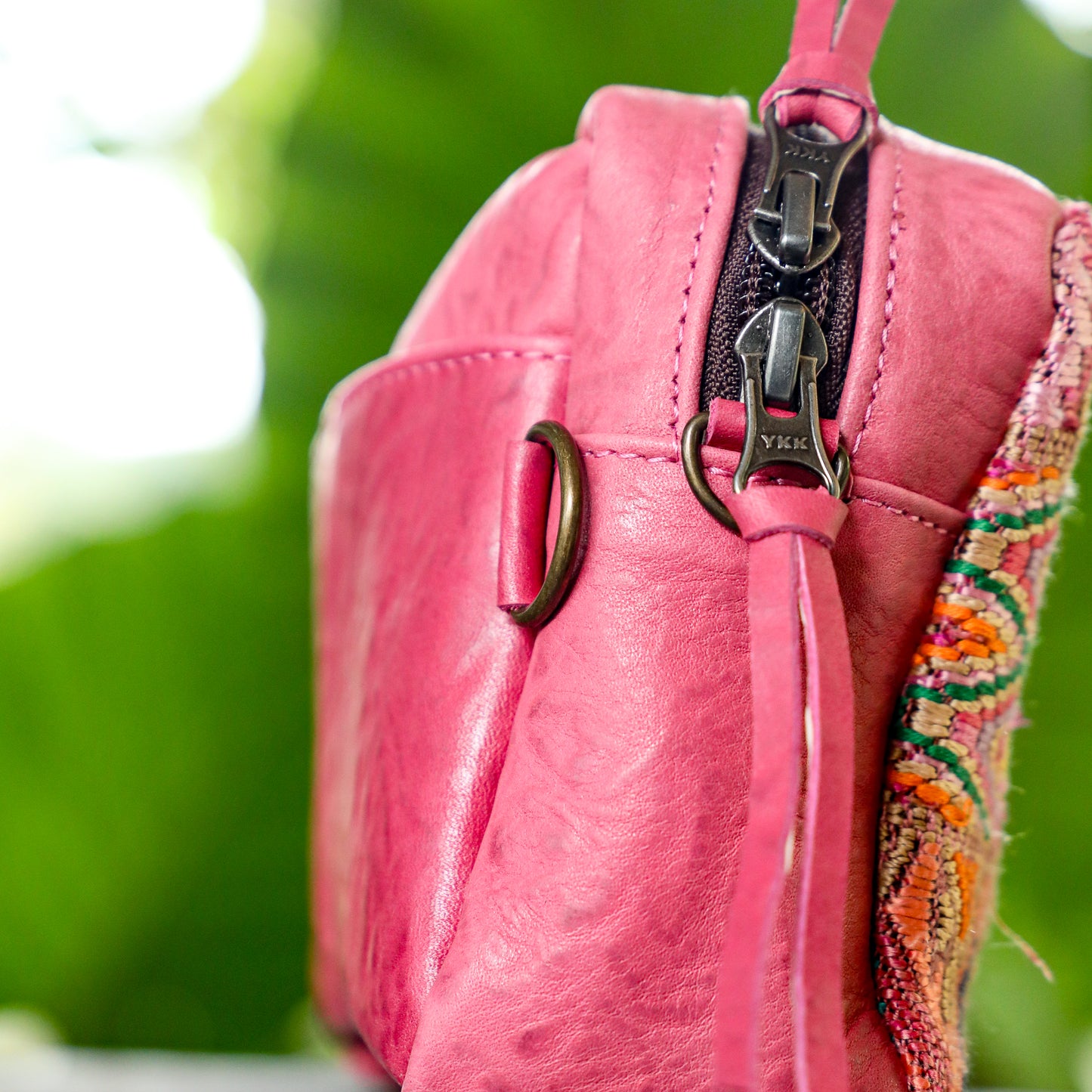 ♡ WANDER CROSSBODY BAG + STRAP SET - HEART JADE ♡ - OOAK HUIPIL - JAZZY - NO. 19481