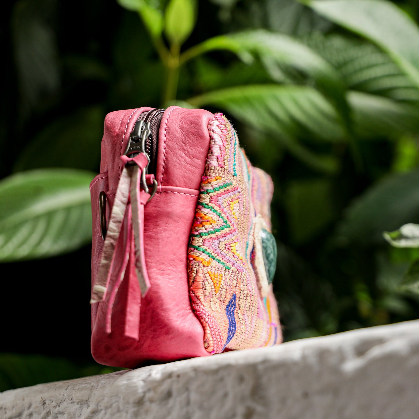 ♡ WANDER CROSSBODY BAG + STRAP SET - HEART JADE ♡ - OOAK HUIPIL - JAZZY - NO. 19481