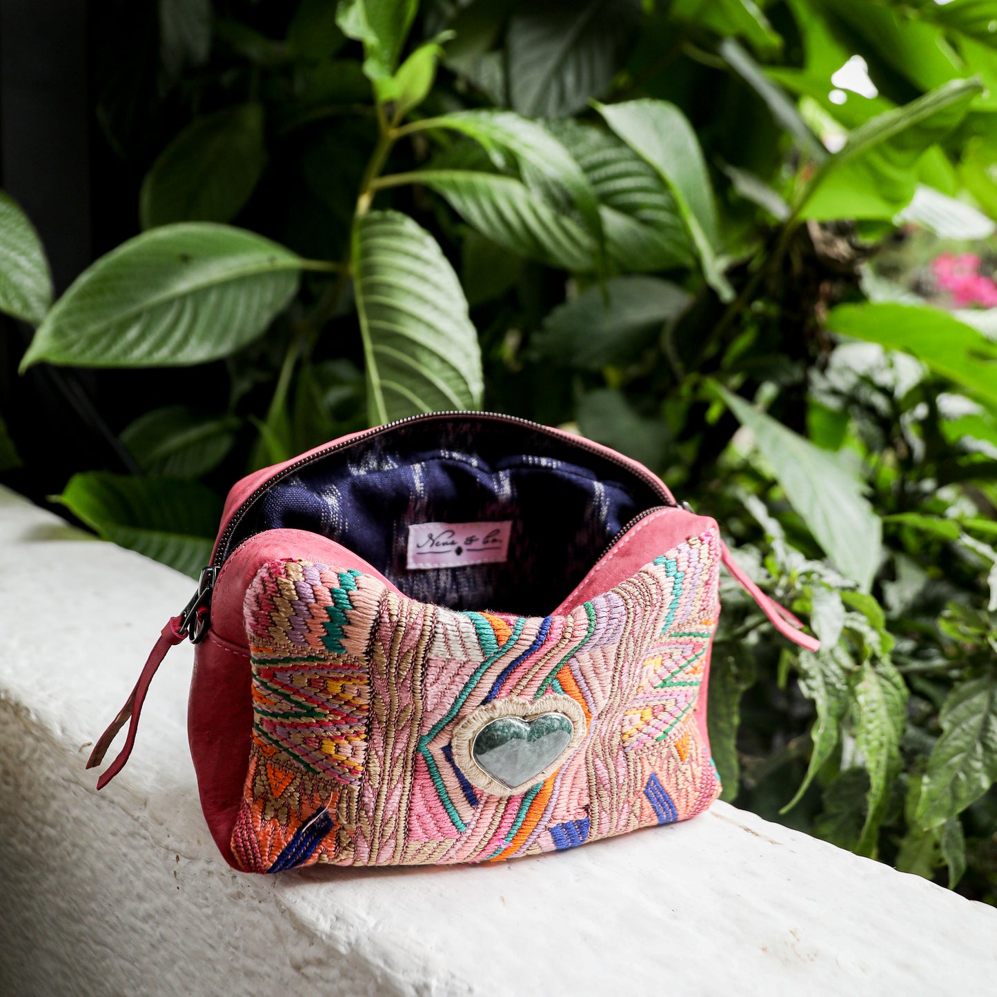♡ WANDER CROSSBODY BAG + STRAP SET - HEART JADE ♡ - OOAK HUIPIL - JAZZY - NO. 19481
