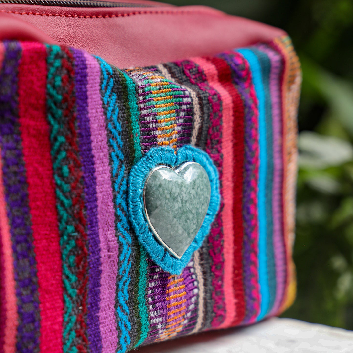 ♡ WANDER CROSSBODY BAG + STRAP SET - HEART JADE ♡ - CORTE - MAGENTA - NO. 19484