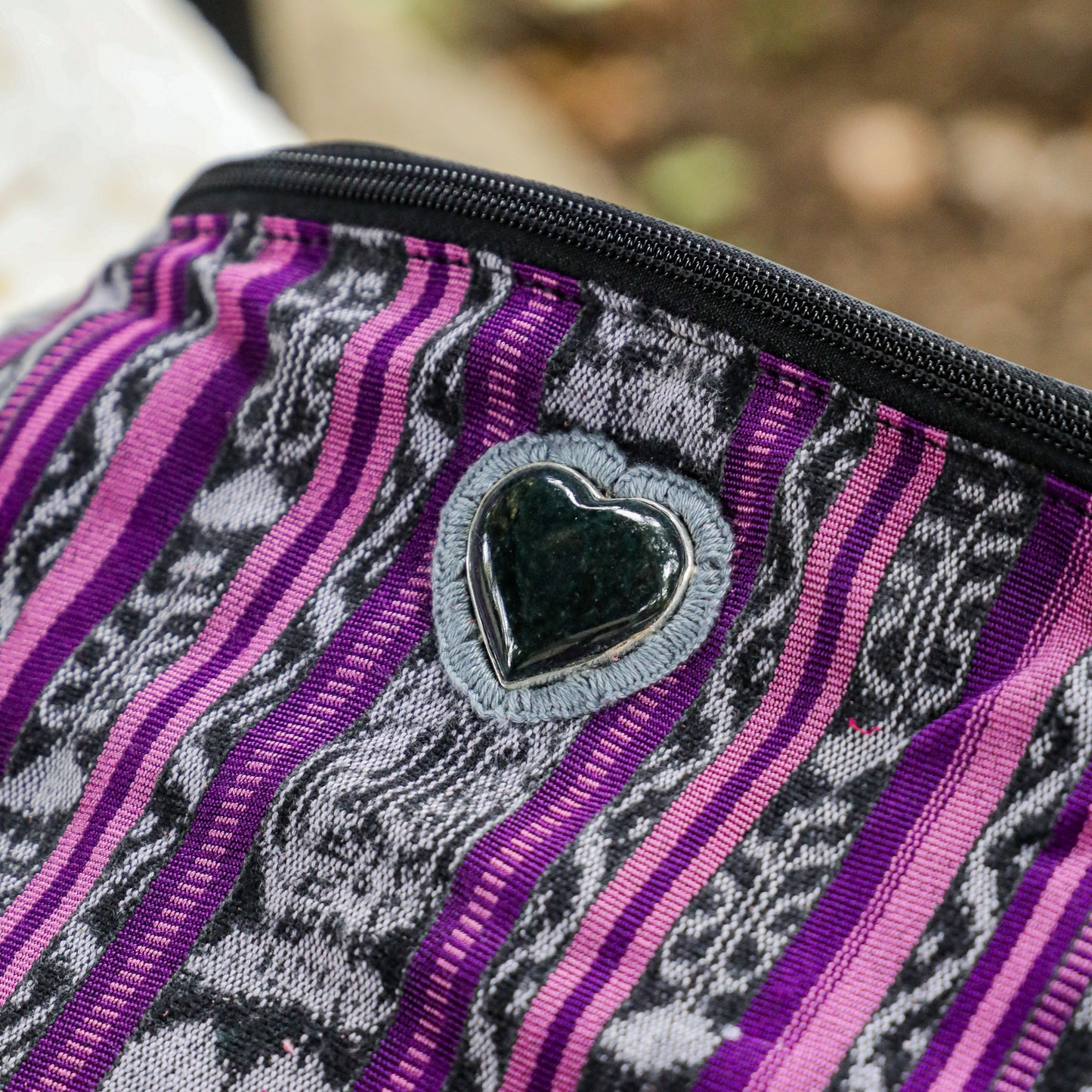 ♡ EL DON MANNY PACK - HEART JADE ♡ - VINTAGE CORTE - BLACK - NO. 19487