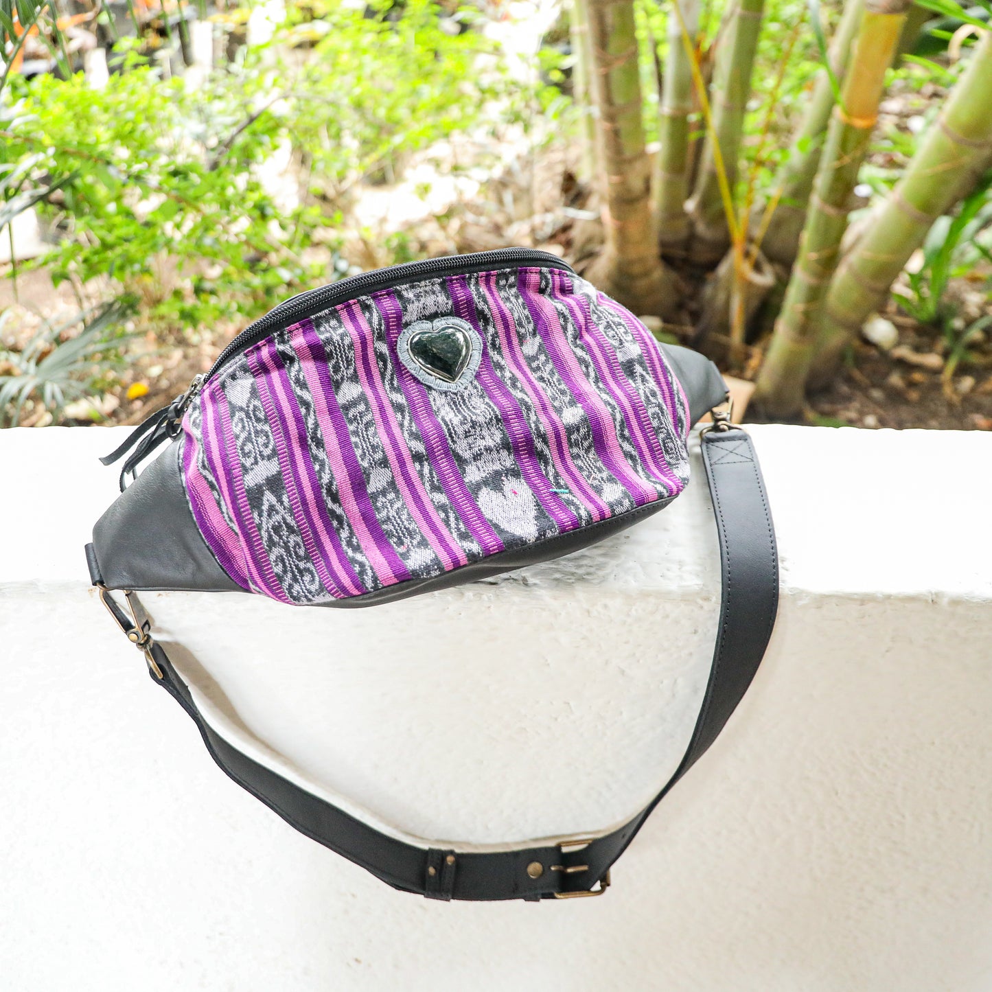 ♡ EL DON MANNY PACK - HEART JADE ♡ - VINTAGE CORTE - BLACK - NO. 19487
