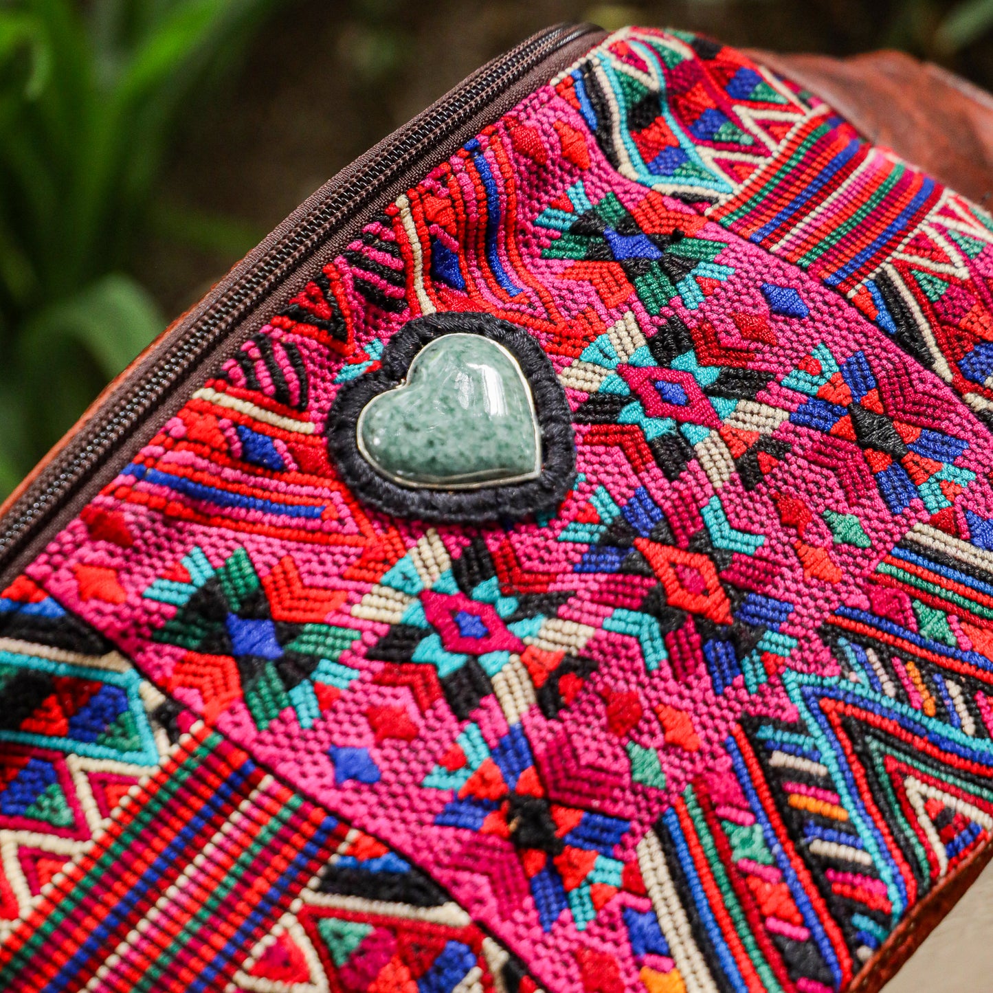 ♡ EL DON MANNY PACK - HEART JADE ♡ - OOAK HUIPIL - COPPER - NO. 19488