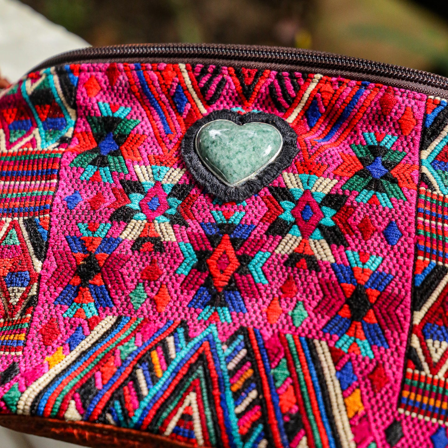 ♡ EL DON MANNY PACK - HEART JADE ♡ - OOAK HUIPIL - COPPER - NO. 19488