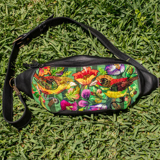 MANNY PACK - OOAK BIRDS HUIPIL - BLACK - NO. 16719