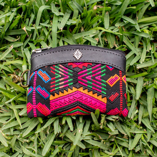 COIN PURSE - OOAK HUIPIL - BLACK - NO. 16732