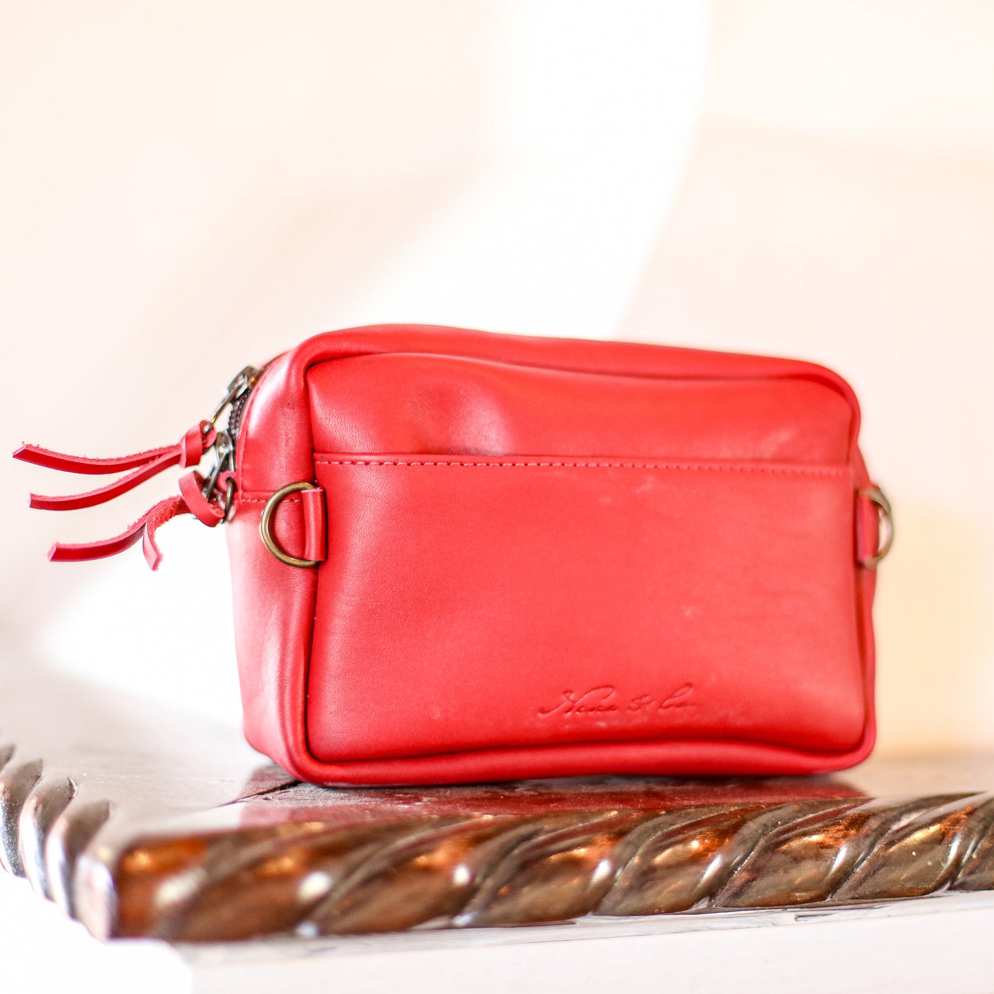 ♡ WANDER CROSSBODY BAG + STRAP SET - HEART JADE ♡ - CORTE - CHILI PEPPER - NO. 19678