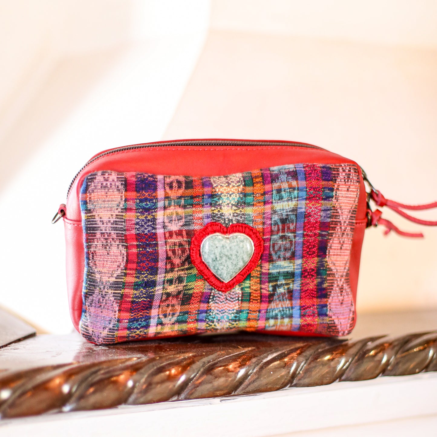 ♡ WANDER CROSSBODY BAG + STRAP SET - HEART JADE ♡ - CORTE - CHILI PEPPER - NO. 19678