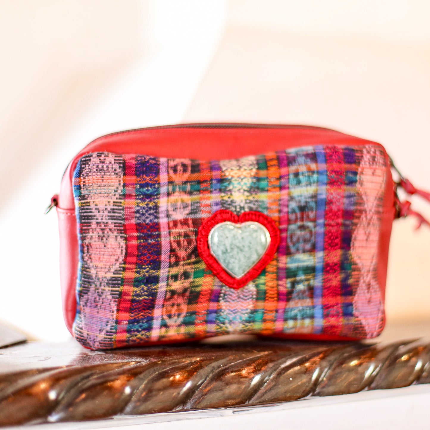 ♡ WANDER CROSSBODY BAG + STRAP SET - HEART JADE ♡ - CORTE - CHILI PEPPER - NO. 19678