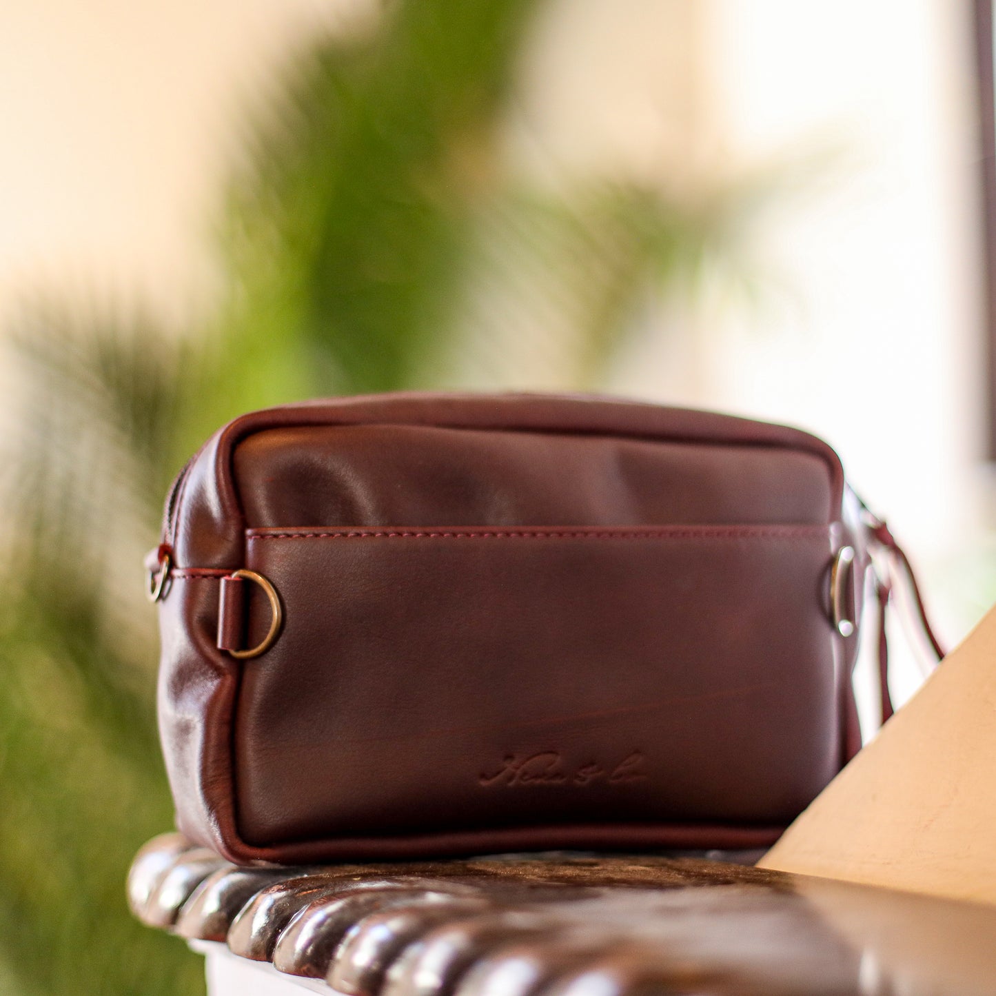 ♡ WANDER CROSSBODY BAG + STRAP SET - HEART JADE ♡ - CORTE - VINO TINTO - NO. 19675