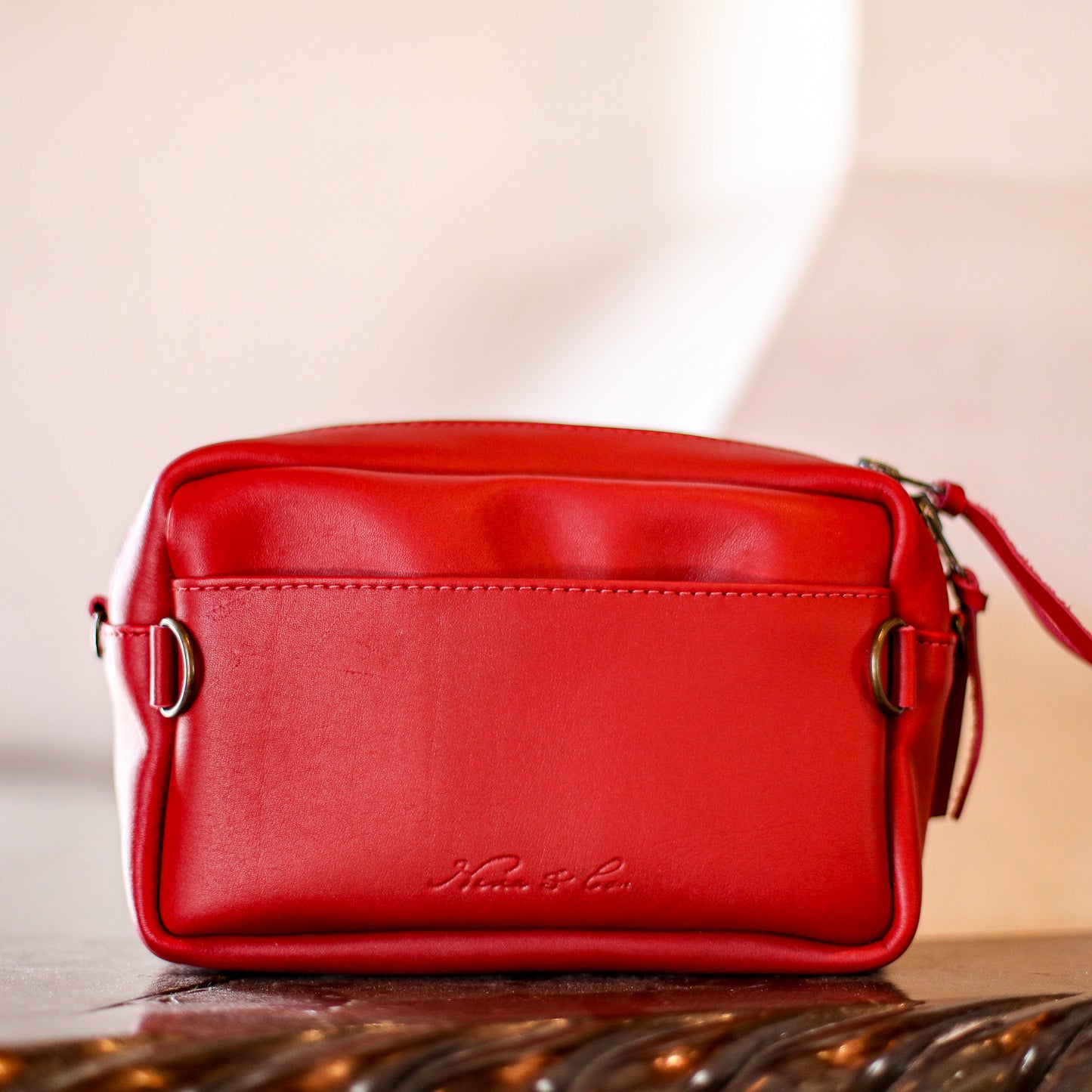 ♡ WANDER CROSSBODY BAG + STRAP SET - HEART JADE ♡ - OOAK HUIPIL - CHILI PEPPER - NO. 19679
