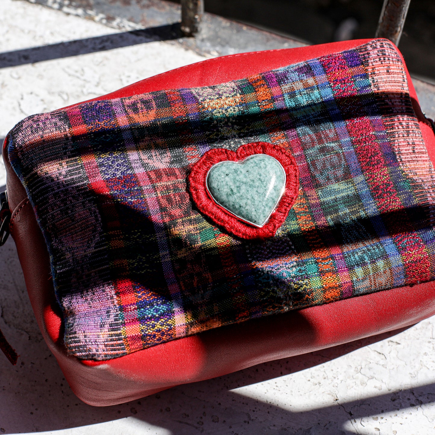 ♡ WANDER CROSSBODY BAG + STRAP SET - HEART JADE ♡ - CORTE - CHILI PEPPER - NO. 19678