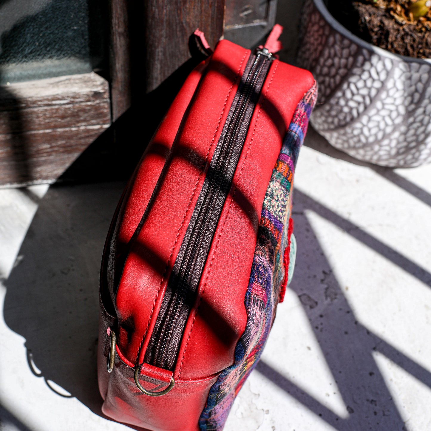 ♡ WANDER CROSSBODY BAG + STRAP SET - HEART JADE ♡ - CORTE - CHILI PEPPER - NO. 19678