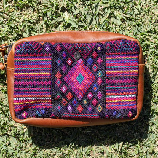 WANDER CROSSBODY SET - OOAK HUIPIL - CAFE - NO. 19623