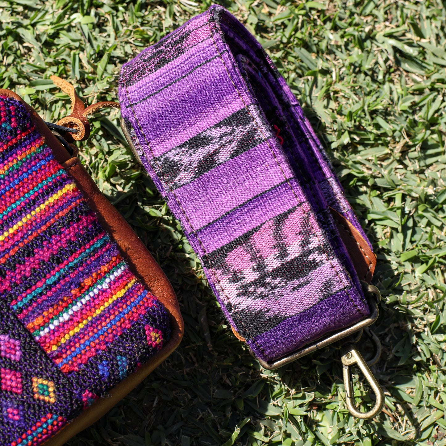 WANDER CROSSBODY SET - OOAK HUIPIL - CAFE - NO. 19623