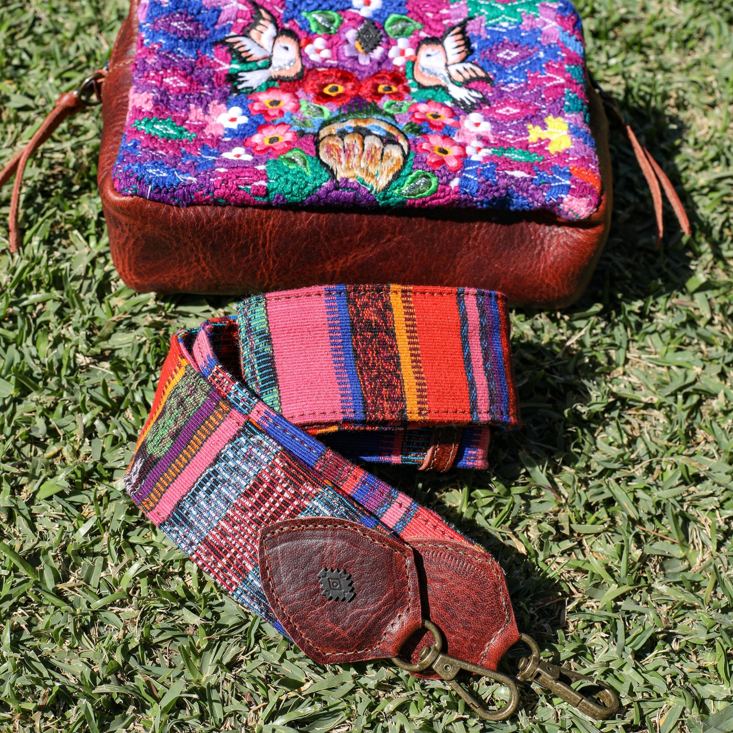 WANDER CROSSBODY SET - OOAK HUIPIL - COPPER - NO. 19618