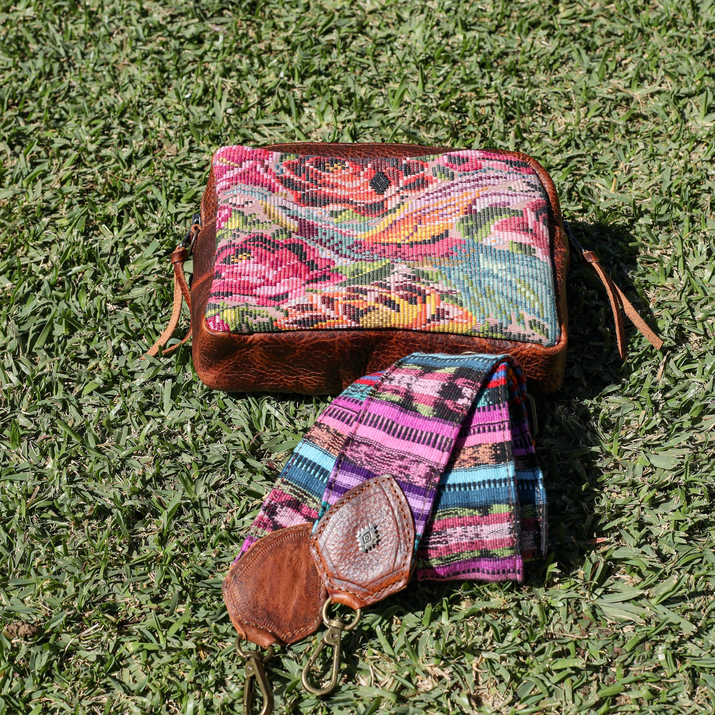 WANDER CROSSBODY SET - OOAK HUIPIL - HONEY - NO. 19624