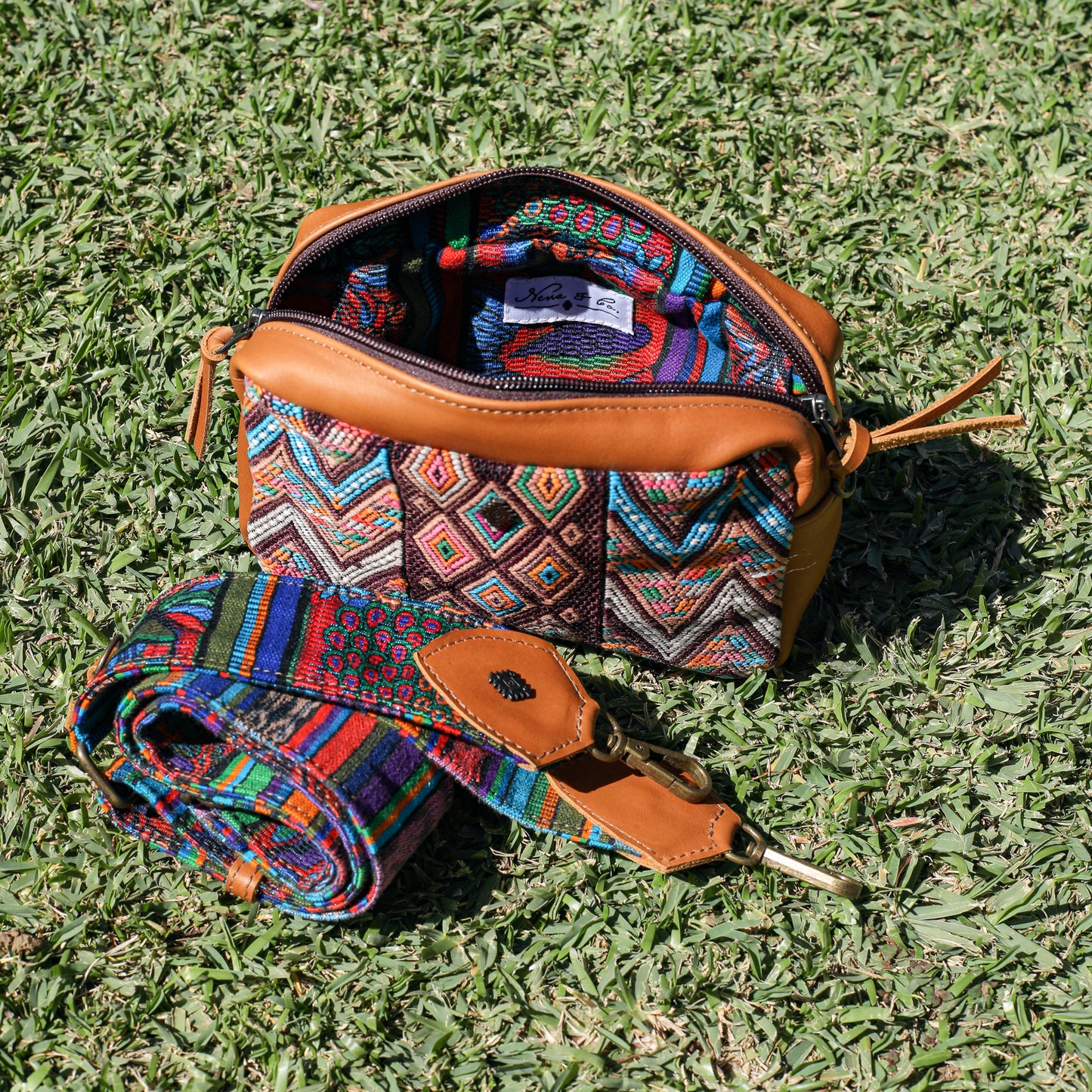 WANDER CROSSBODY SET - OOAK HUIPIL - BRANDY - NO. 19621