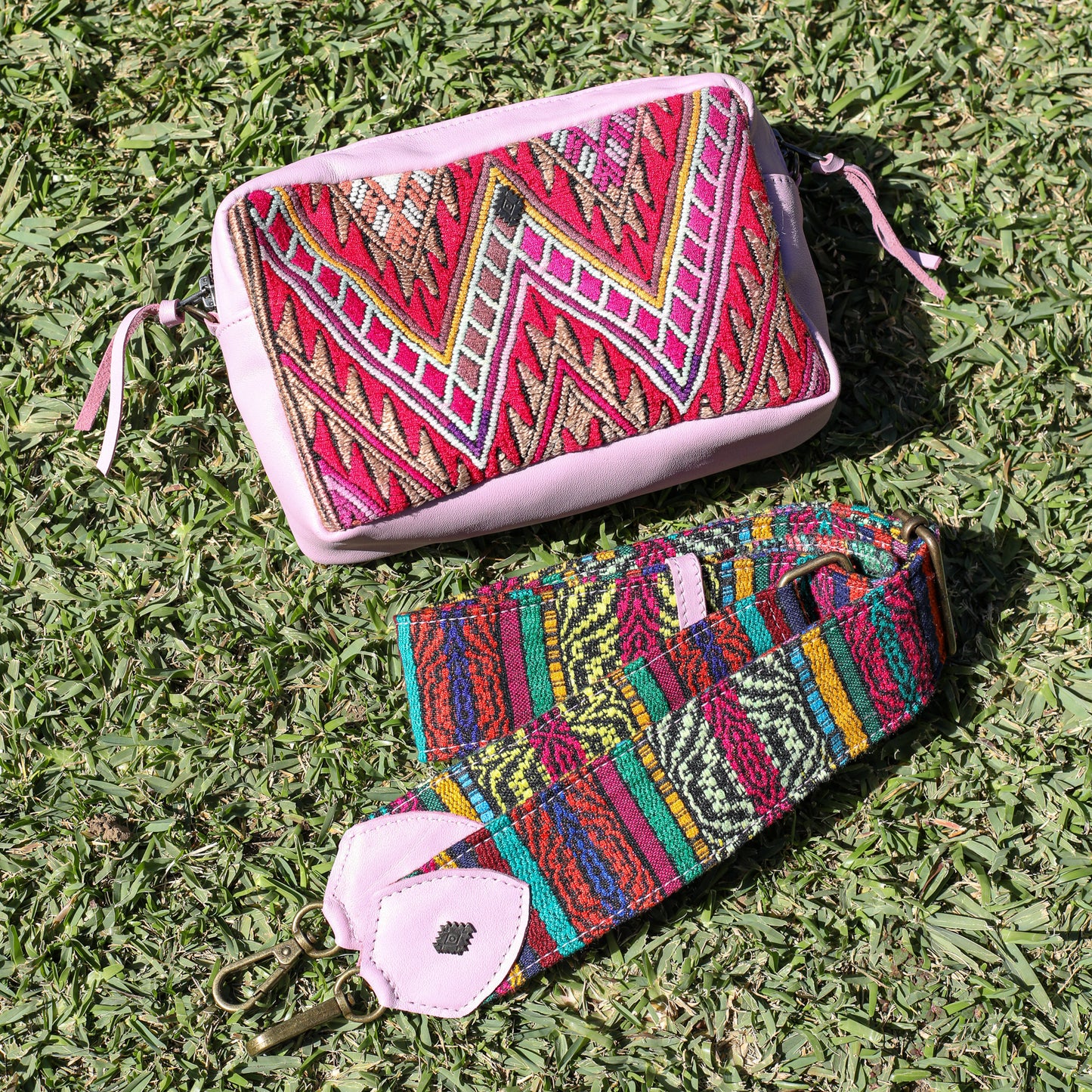 WANDER CROSSBODY SET - OOAK HUIPIL - LILAC - NO. 19620