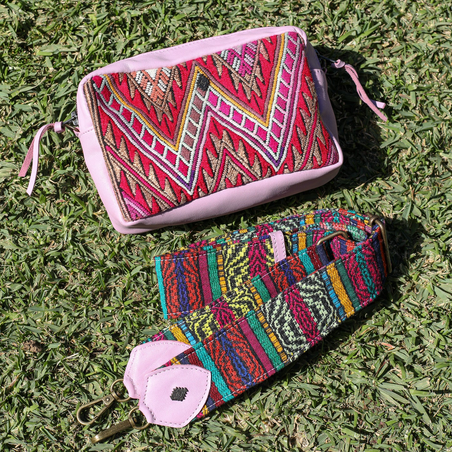 WANDER CROSSBODY SET - OOAK HUIPIL - LILAC - NO. 19620
