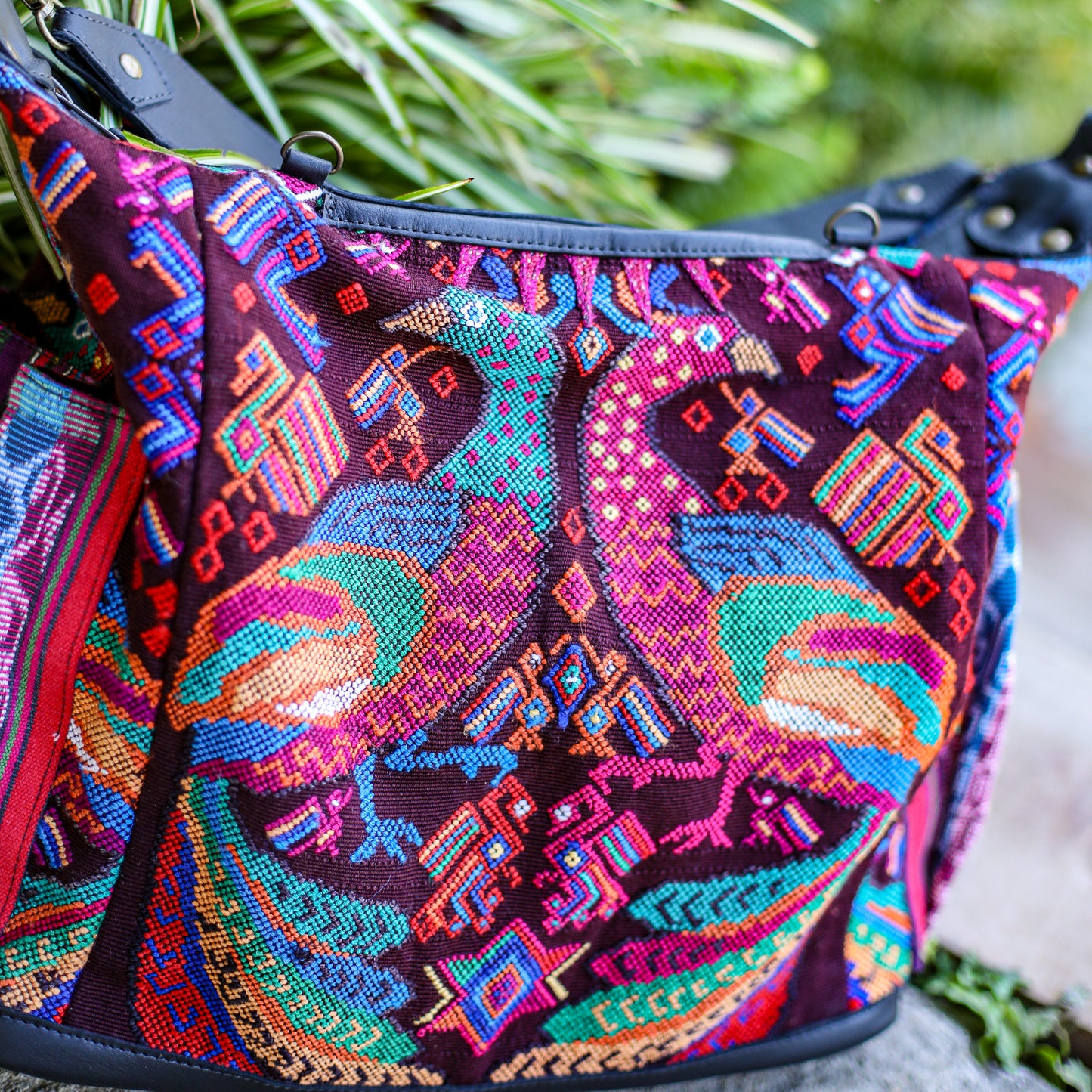 BEATRIZ CDB + DIAMANTE STRAP - OOAK HUIPIL - BLACK - NO. 19572