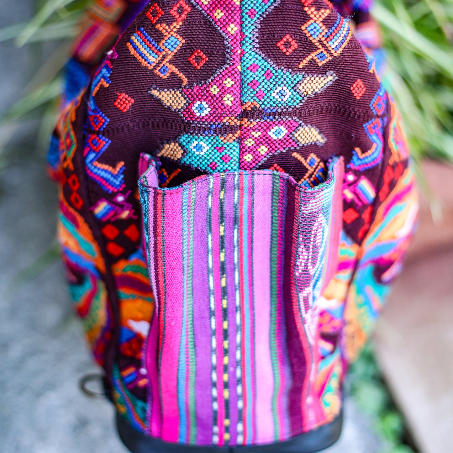 BEATRIZ CDB + DIAMANTE STRAP - OOAK HUIPIL - BLACK - NO. 19572