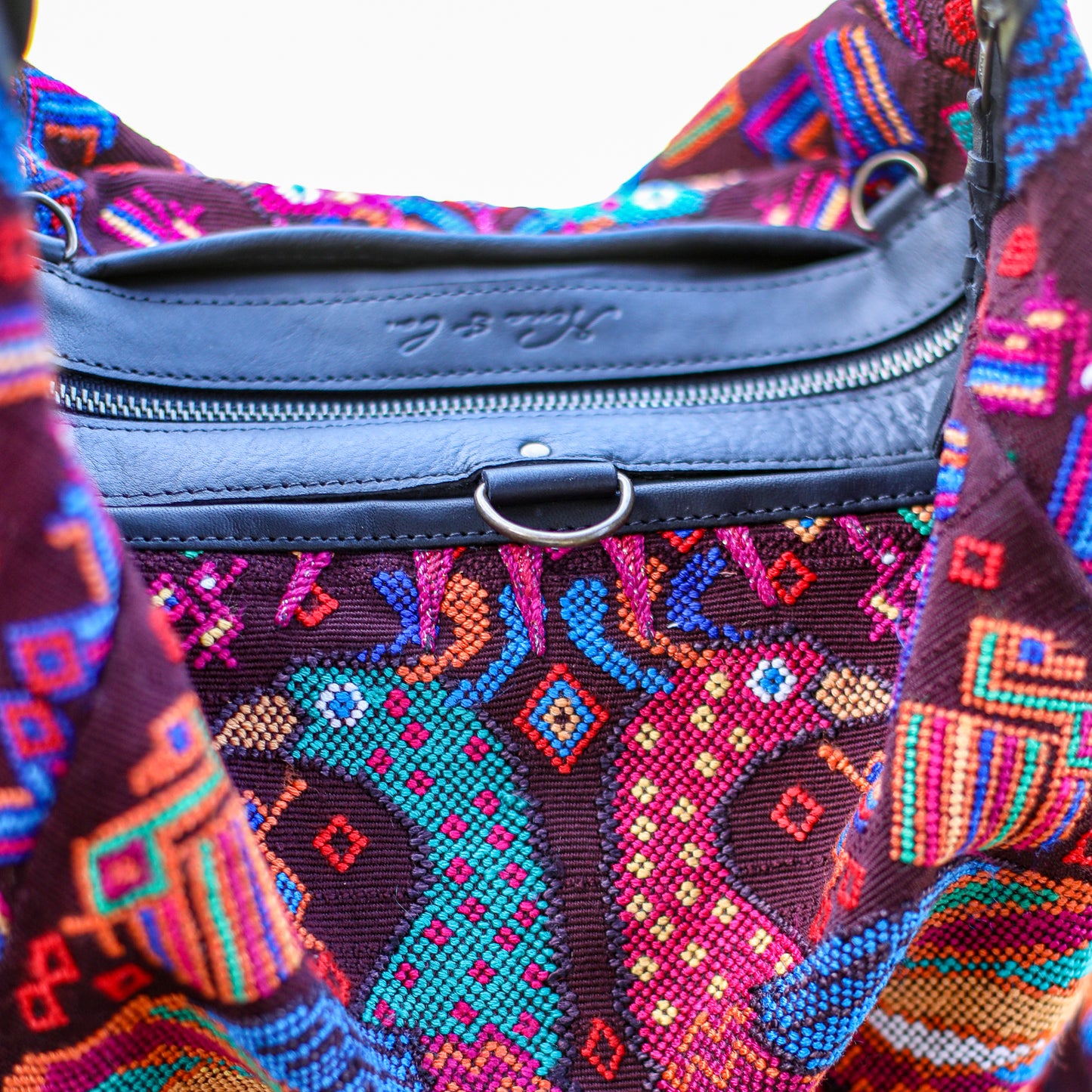 BEATRIZ CDB + DIAMANTE STRAP - OOAK HUIPIL - BLACK - NO. 19572