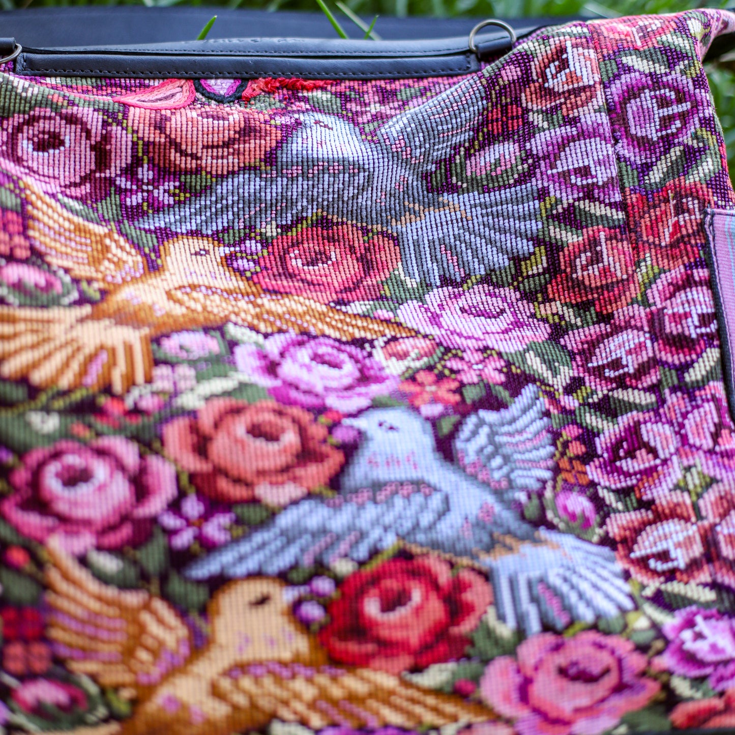 BEATRIZ CDB + DIAMANTE STRAP - OOAK HUIPIL - BLACK - NO. 19573