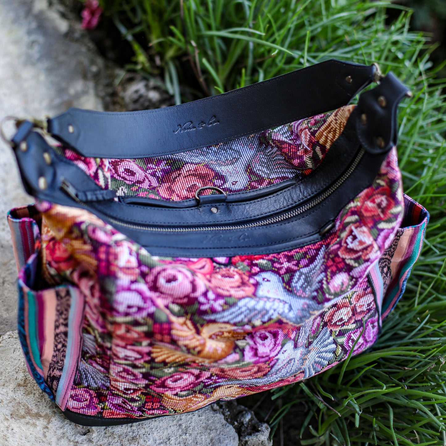 BEATRIZ CDB + DIAMANTE STRAP - OOAK HUIPIL - BLACK - NO. 19573